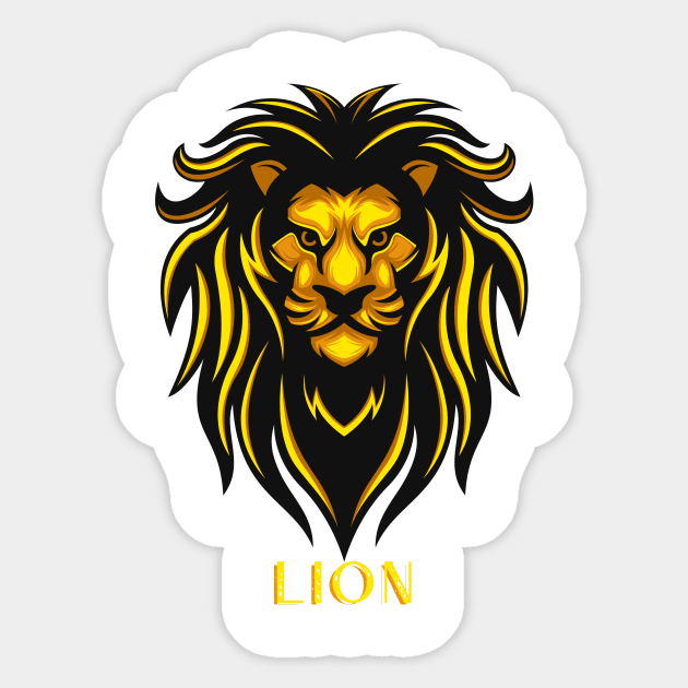 Lion Bravery: Embrace Your Inner Courage Sticker by neverland-gifts